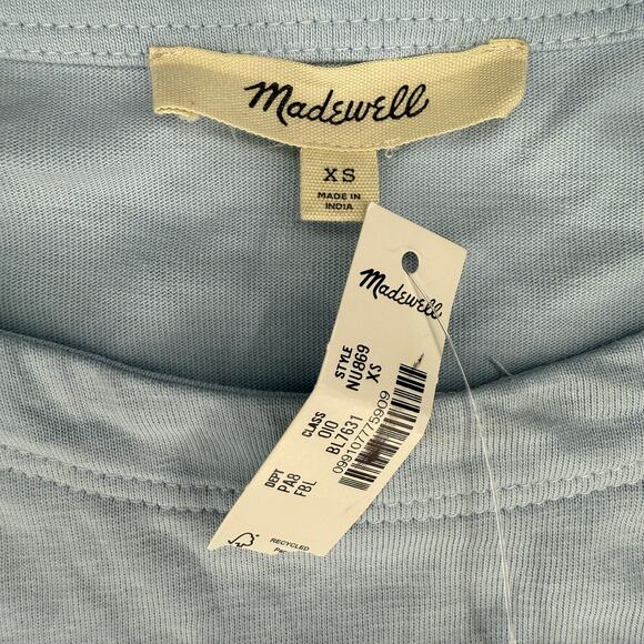 NWT Madewell Side-Cinch Puff-Sleeve Tee Size XS - Picture 5 of 5